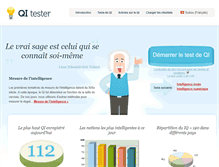 Tablet Screenshot of fr.iq-tester.ch