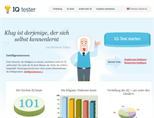 Tablet Screenshot of de.iq-tester.ch